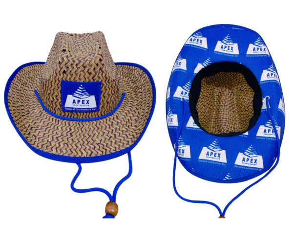 Adjustable Straw Cowboy Hat for Men Women