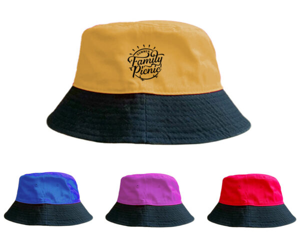 Unisex Double-Side-Wear Reversible Bucket Hat