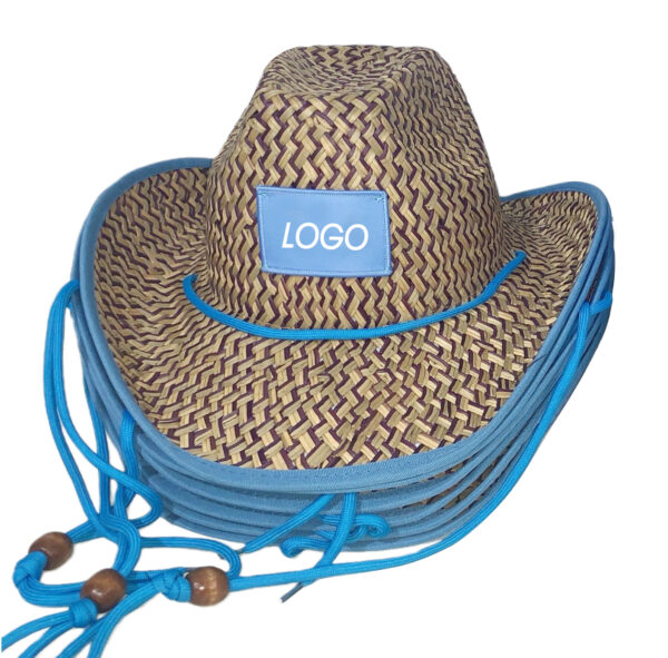HPR20017 Adjustable Straw Cowboy Hat for Men Women