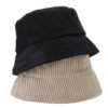 Stylish Corduroy Sun Protection Bucket Hat