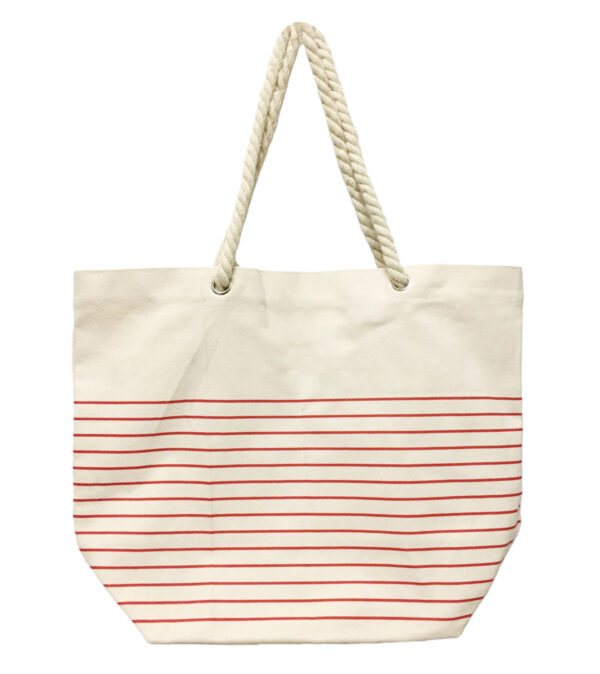 Spacious Beach and Everyday Tote Bag with Soft Rope Handles