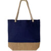 Spacious Jute Canvas Tote Bag for Beach and Daily Use