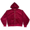 Men's Full Zip Fleece Hoodie with Ribbed Trims
