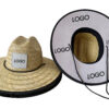 Adjustable Straw Sun Hat with Chin Strap