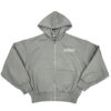 Comfortable Unisex Grey Full-Zip Hoodie